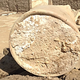 The pottery jar containing the ancient cheese.
